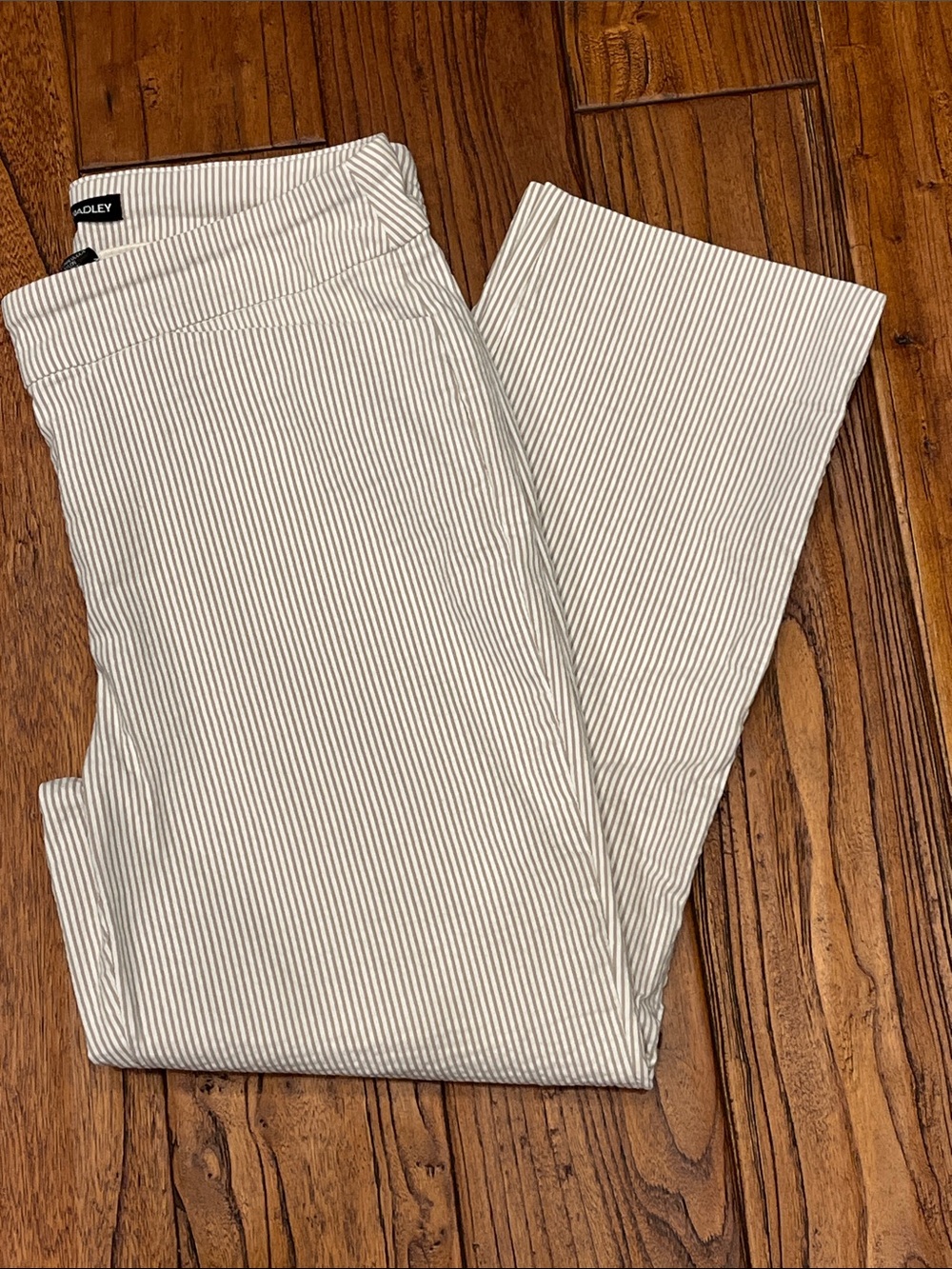 Hilary Radley Seersucker Pull-on Pants
